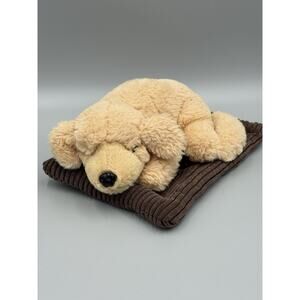 RBI Banafato Sleeping Labrador Retriever Puppy Dog In Bed Plush 10” Stuffed Toy